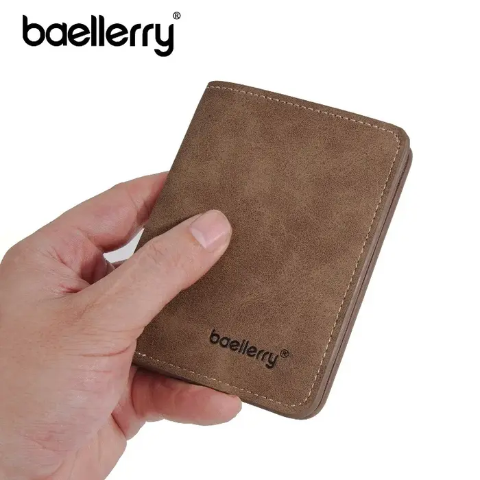 Portefeuille fin en cuir sablé pour homme Baellerry