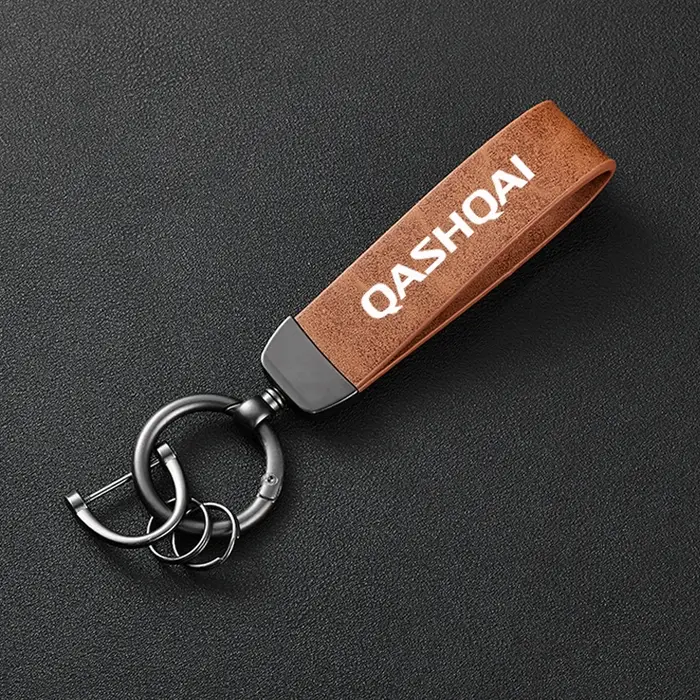 Porte-clés de voiture en cuir de haute qualité