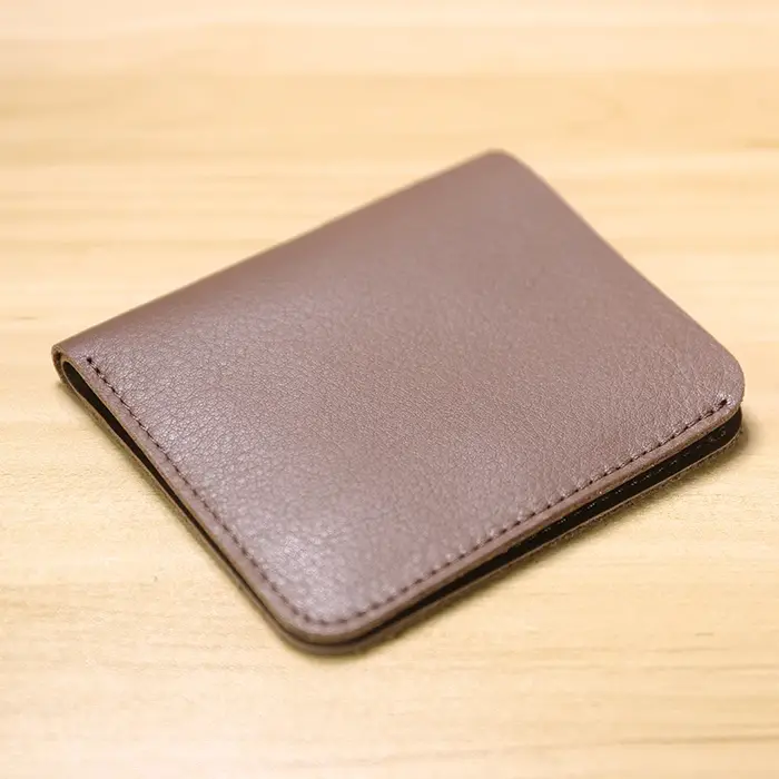 Portefeuille en cuir véritable pour hommes, décontracté, design de luxe, court, porte-cartes mince, sac d'argent solide, marque célèbre, portefeuille minimaliste fin