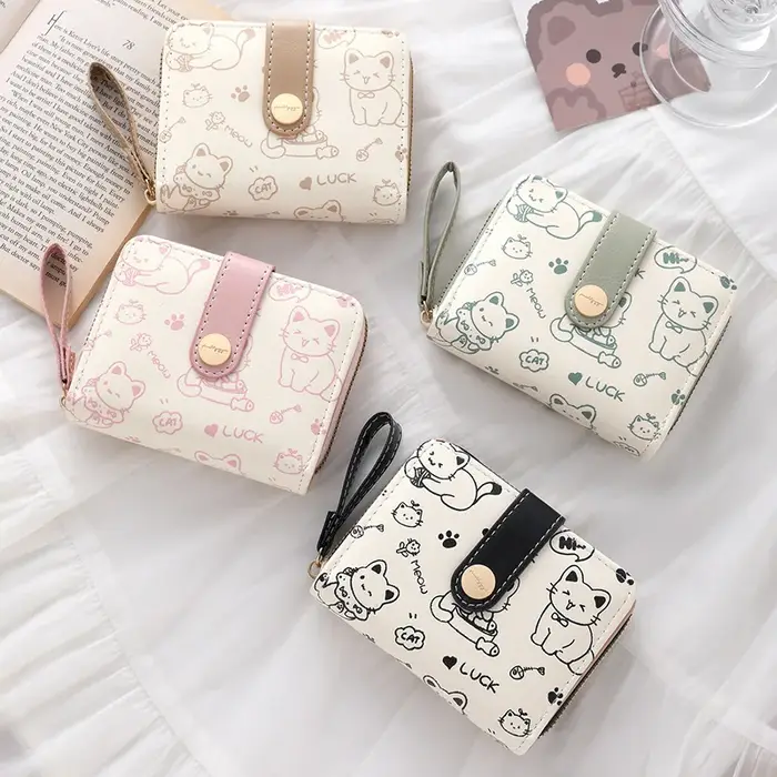 Porte-monnaie chat mignon pour femmes
