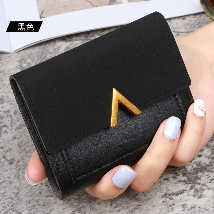 Portefeuille en cuir pour femmes avec fermeture éclair