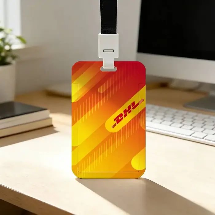 Porte-cartes tendance avec logo D-DHL-S pour étudiants