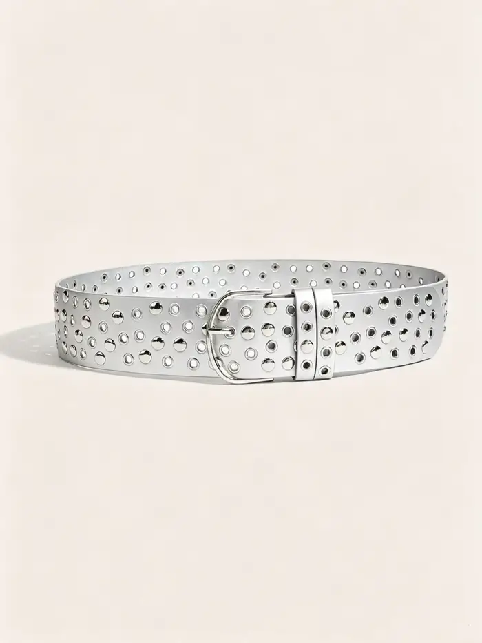 Ceinture Rivet Punk pour Hommes et Femmes, Ceinture Western Cloutée pour Jeans et Pantalons, Ceintur