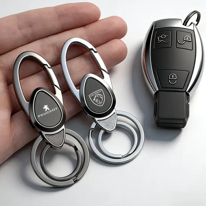 Porte-clés en alliage de zinc pour voiture