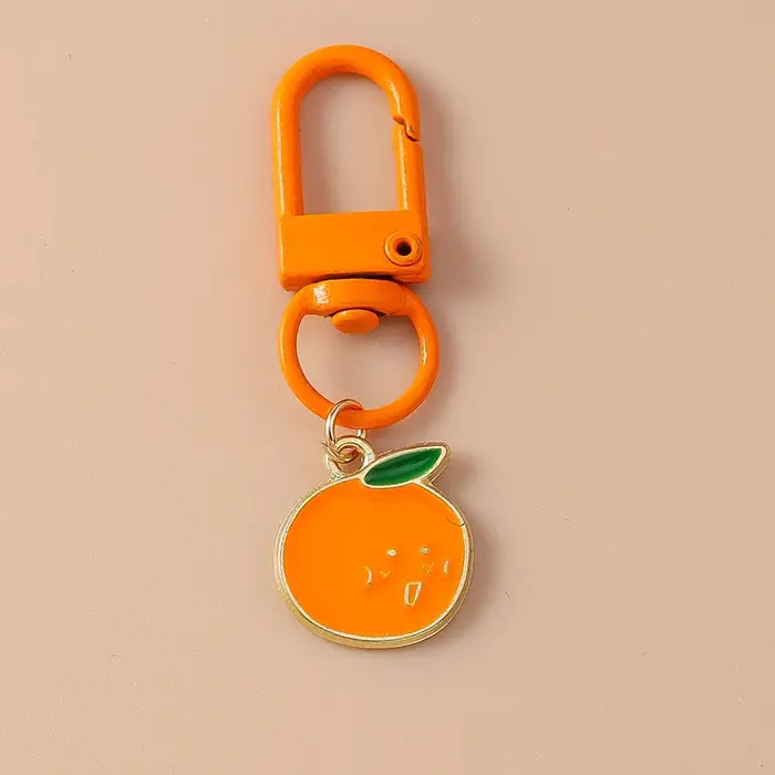 Porte-clés fleur en émail pour femmes et filles, pendentif pour porte-clés de voiture, décor de sac 