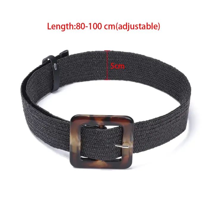 Ceinture ronde en bois pour femmes