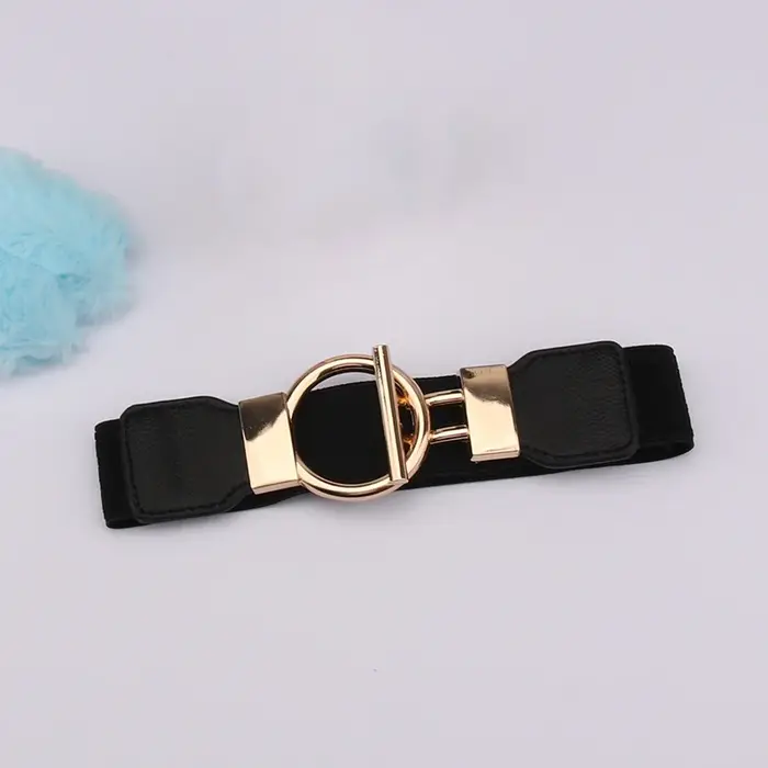 Ceinture à boucle ronde pour femmes