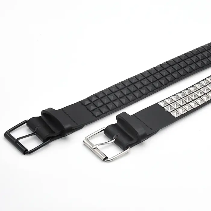 Pyramide mode Rivet ceinture hommes et femmes clouté