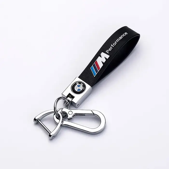 Porte-clés en cuir et métal avec pendentif tressé pour emblème BMW M X1 X2 X3 X5 X4 X6 X7 G30 G20 G32 G11 G12 F40 F30 F20 F10 F34