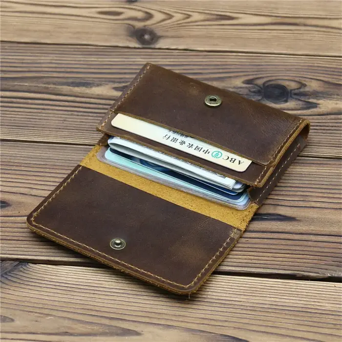 Porte-cartes de crédit vintage pour hommes