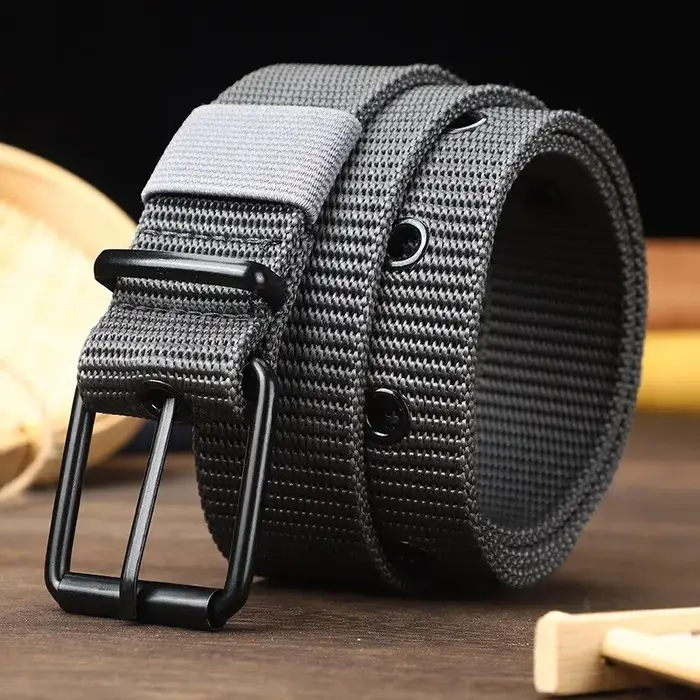Ceinture pour hommes toile poreuse boucle ardillon
