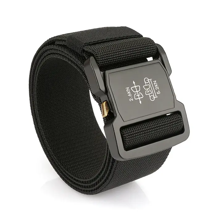 VATLTY 5cm / 2in Ceinture élastique pour hommes Boucle en aluminium Ceinture large légère Ceinture t