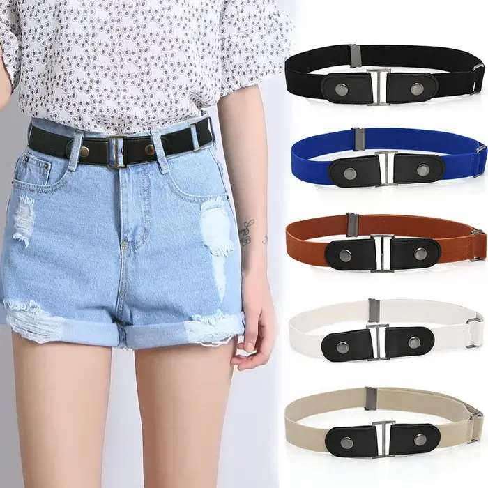 Ceinture facile sans boucle ceintures élastiques pour femmes Stretch riem hommes jean Cintos Extensible enfants garçons filles Cinturon Mujer sangle
