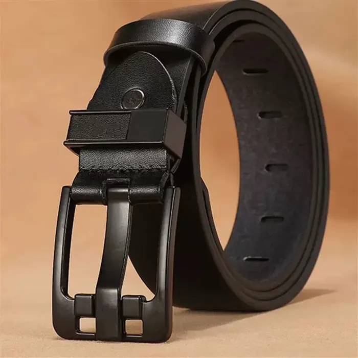 Ceinture de luxe pour hommes, en cuir, boucle ardillon en métal, haute qualité, marque célèbre de styliste, sangle de taille pour Jeans
