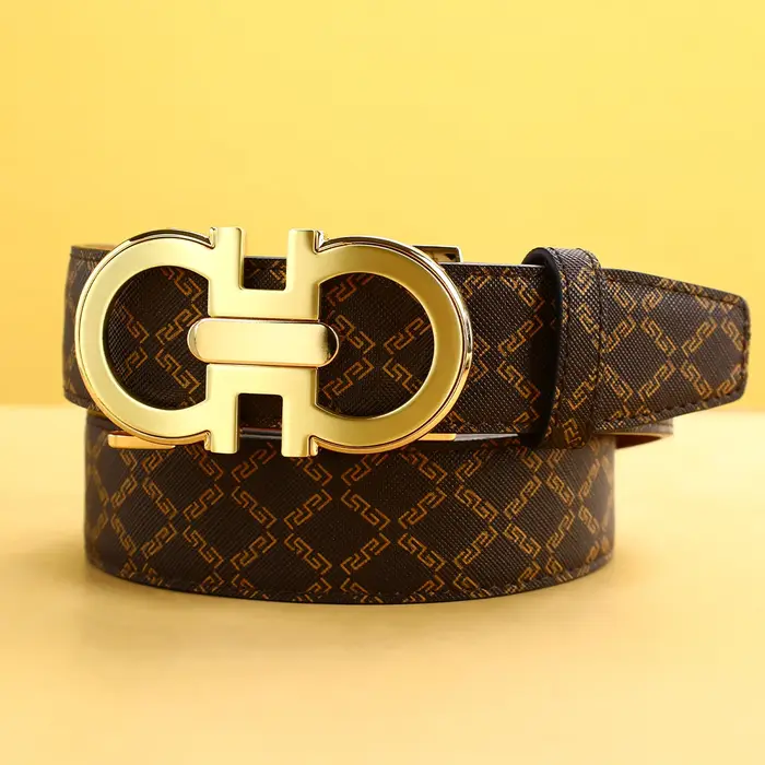 Ceinture pour hommes avec boucle automatique en alliage pour jeans