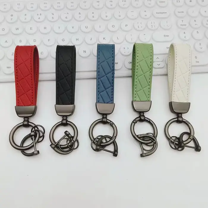 Porte-clés de voiture en Faux cuir de luxe