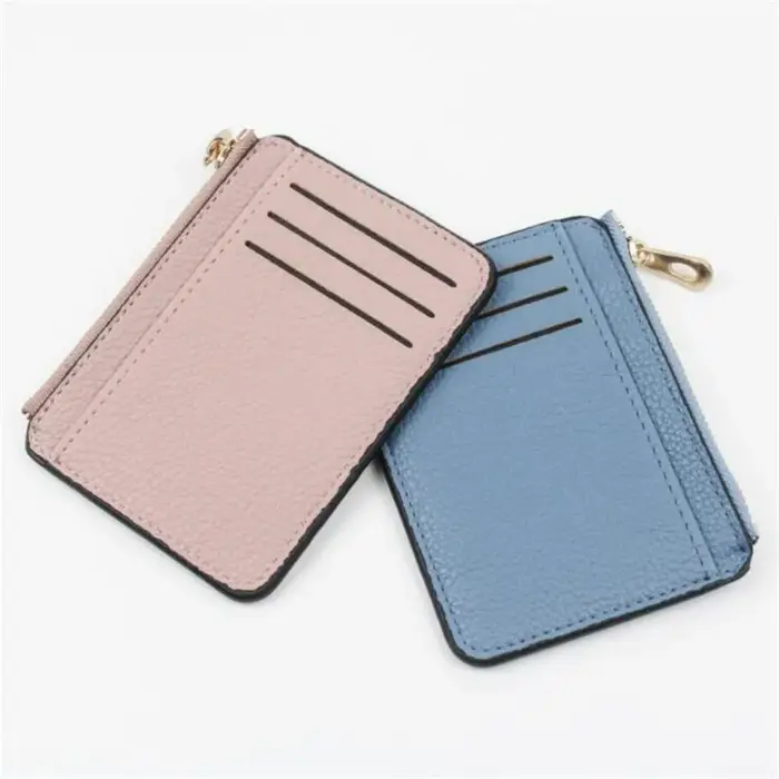 Porte-cartes de visite en cuir PU pour femmes et hommes