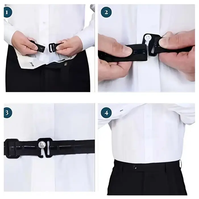 Ceintures de maintien de chemise pour hommes
