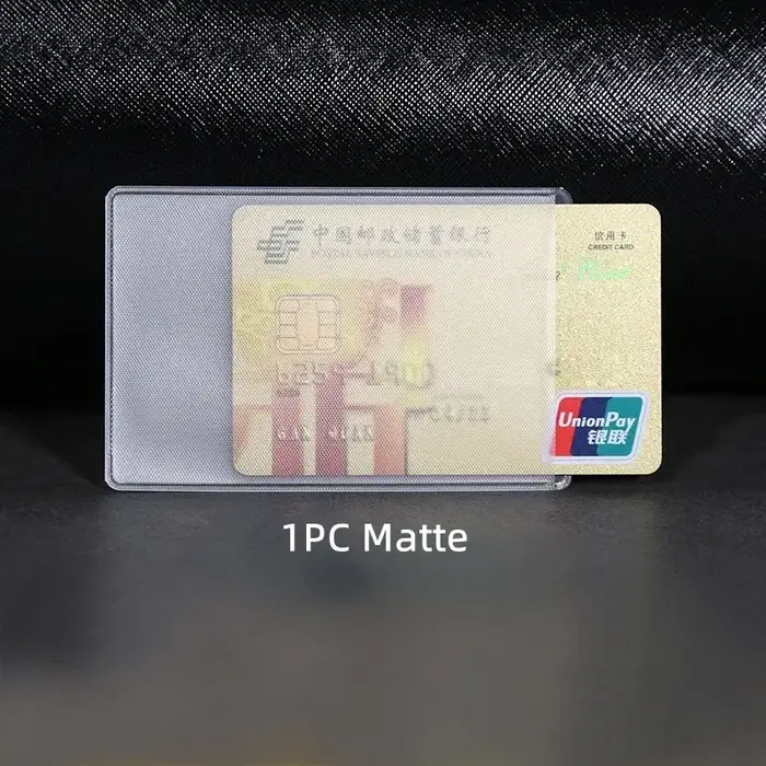 1/5/10 pièces PVC Transparent porte-carte Bus Business Case banque crédit porte-carte d'identité cou