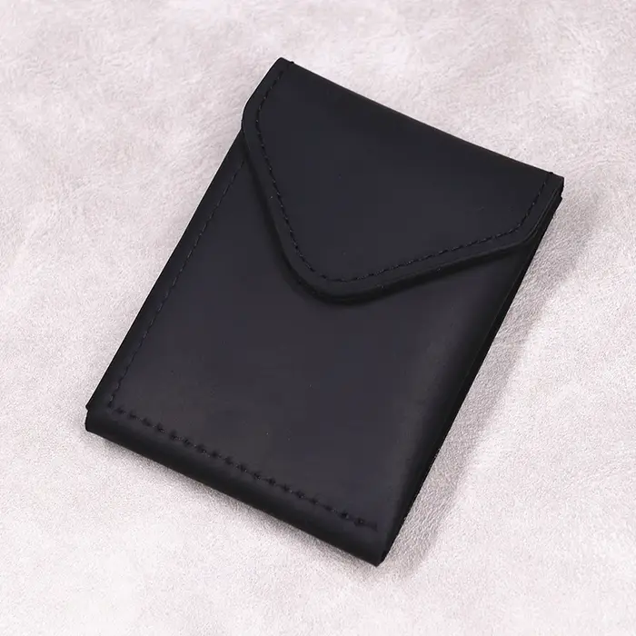 Portefeuille en cuir véritable 100% pour hommes, en cuir de vache Original, mince et minimaliste, po