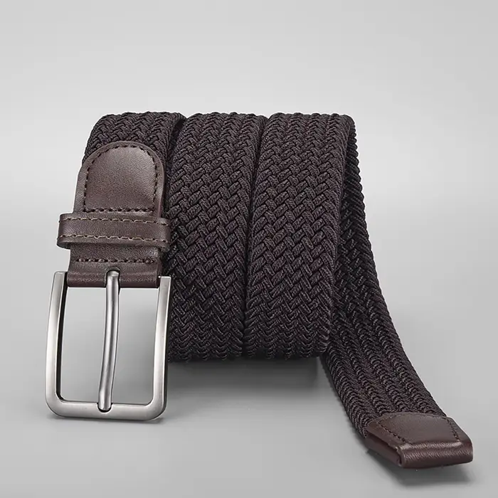Ceinture élastique tressée pour hommes