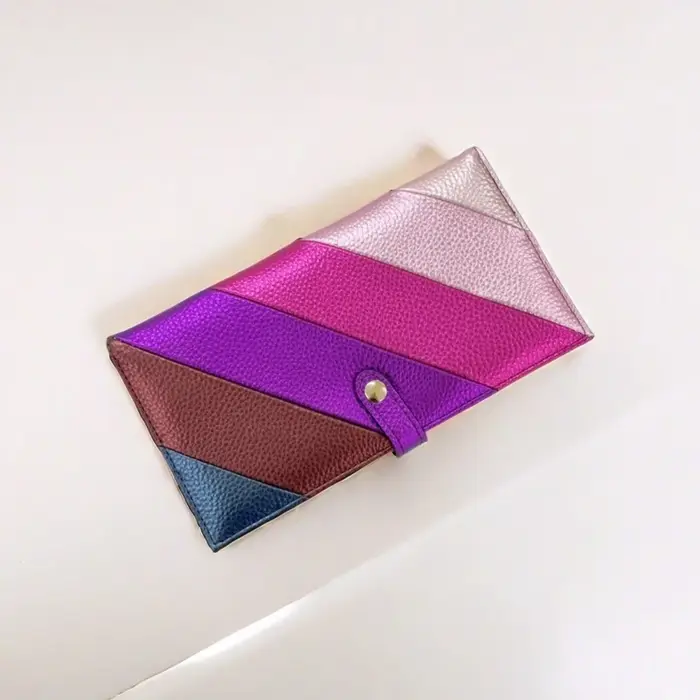 Portefeuille long en cuir PU élégant pour femmes