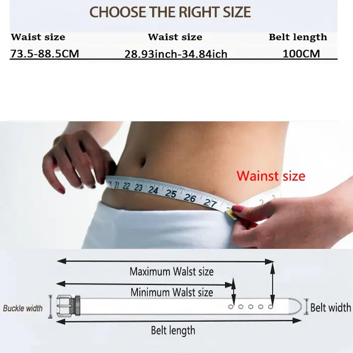 Ceinture large en cuir PU pour femmes