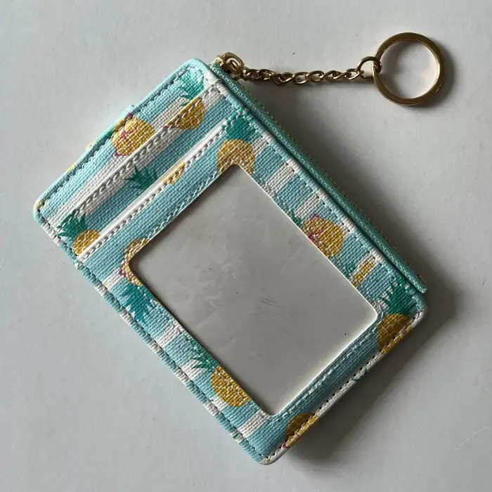 Portefeuille mince en cuir PU pour femmes