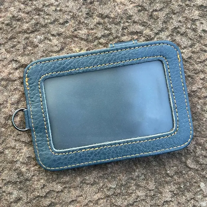 Porte-cartes en cuir véritable pour hommes
