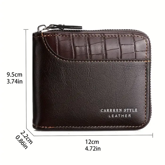 Portefeuille en cuir pour hommes