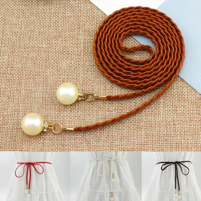 Ceinture fine à nœud bohème pour femmes