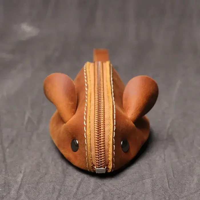 Mini porte-monnaie Vintage en cuir