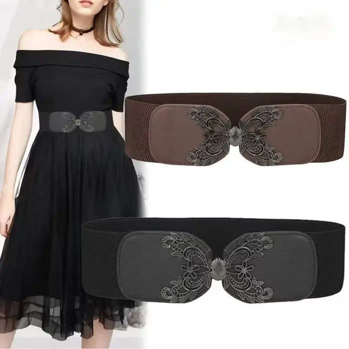 Ceinture avec ceinture élastique pour femmes