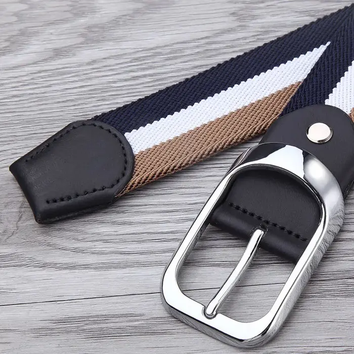 3.5cm hommes tissu toile sangle homme ceinture pour étudiant concepteur