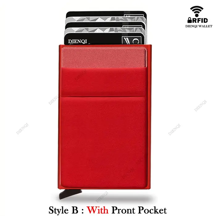 Carteras Choice-Porte-cartes de crédit Rfid pour hommes, mince, mini portefeuilles minimalistes, étu
