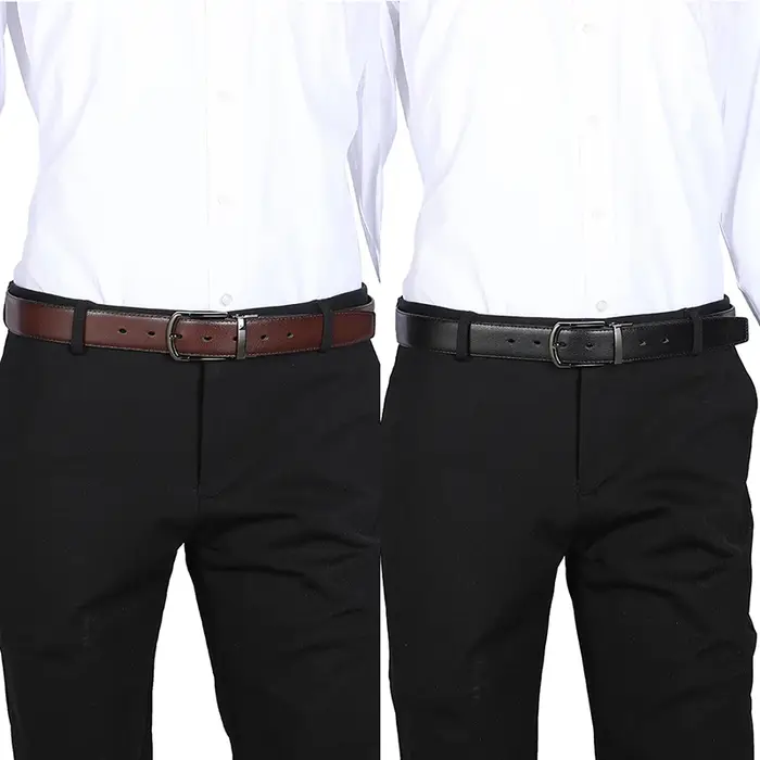 Ceinture en cuir véritable pour homme