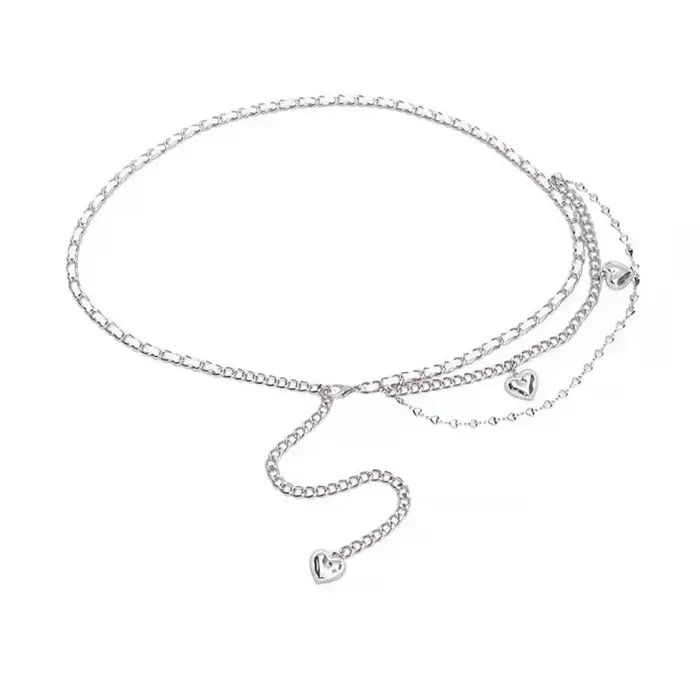 Ceinture de perles multicouche élégante, accessoire de taille, chaînes de taille polyvalentes, style