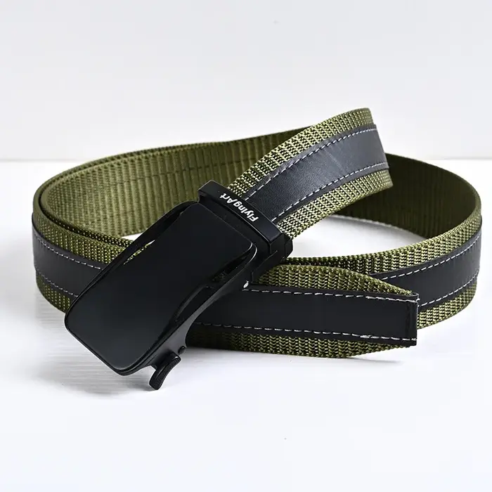 Ceinture à boucle automatique de 3.5cm pour hommes, ceintures de créateur, ceintures à la mode, accessoires militaires