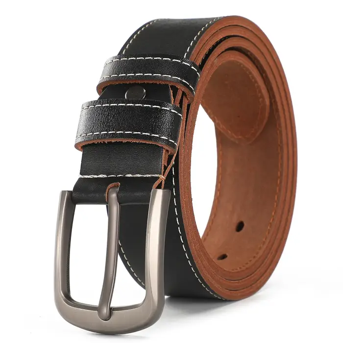 Ceinture rétro en cuir pour hommes