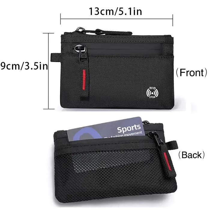 Portefeuille étanche RFID pour hommes et femmes, nouveauté pour jeunes, sac d'argent, porte-monnaie