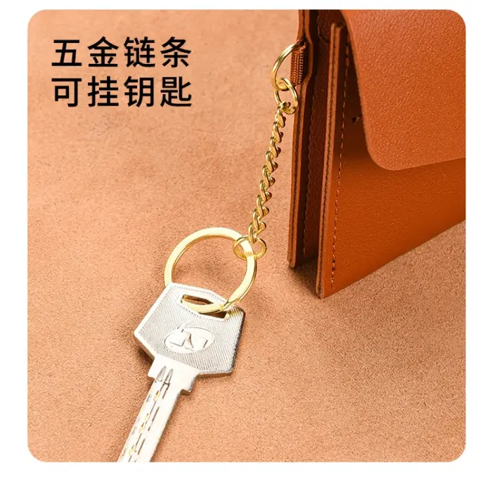 Portefeuille en cuir souple pour femmes