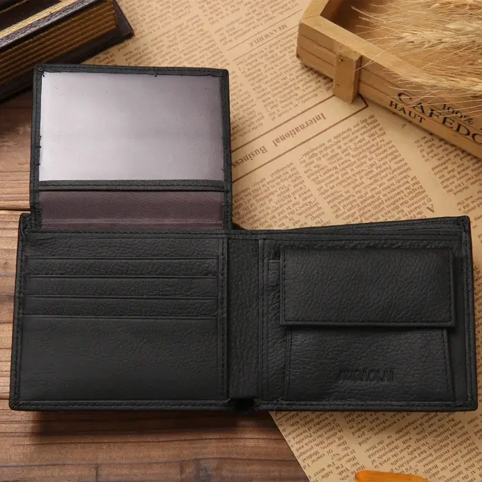 100% en cuir véritable hommes portefeuilles produit Premium
