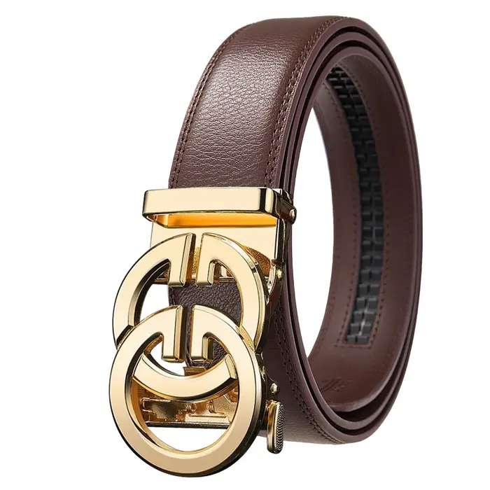 Marque de luxe hommes ceinture de haute qualité en cuir véritable ceinture hommes ceinture automatiq