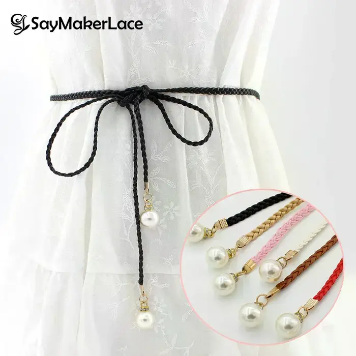 Ceinture fine à nœud bohème pour femmes