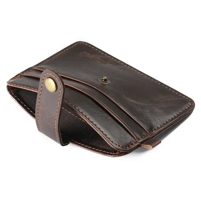 Portefeuille Vintage en cuir Pu pour hommes