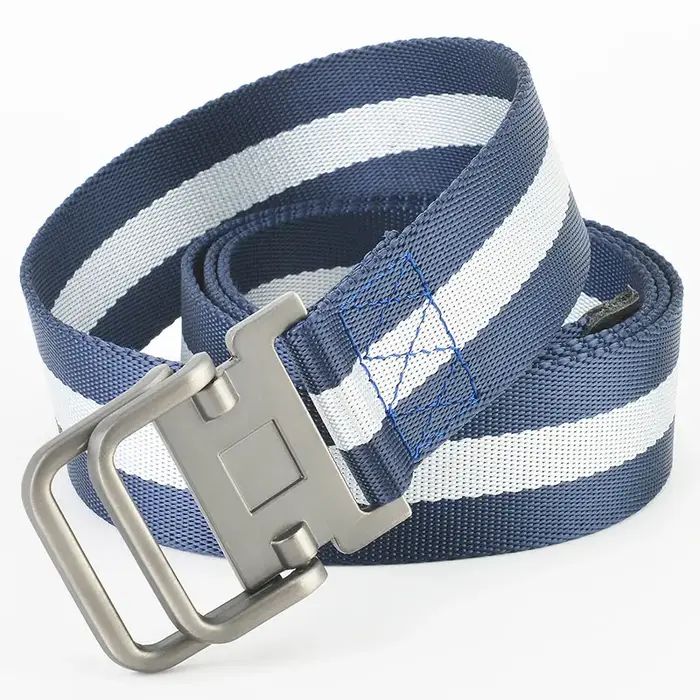 Ceinture en toile à boucle Double boucle pour hommes