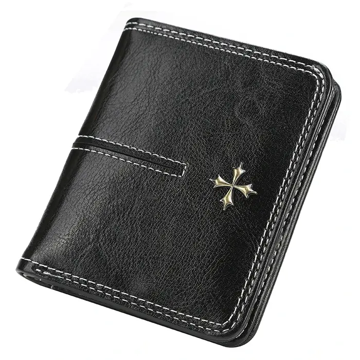 Mini portefeuilles en cuir PU pour femmes, porte-cartes mince, sac à main femme de qualité, fermetur