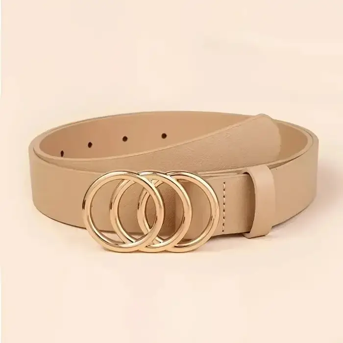 Ceinture tendance en cuir PU pour femmes