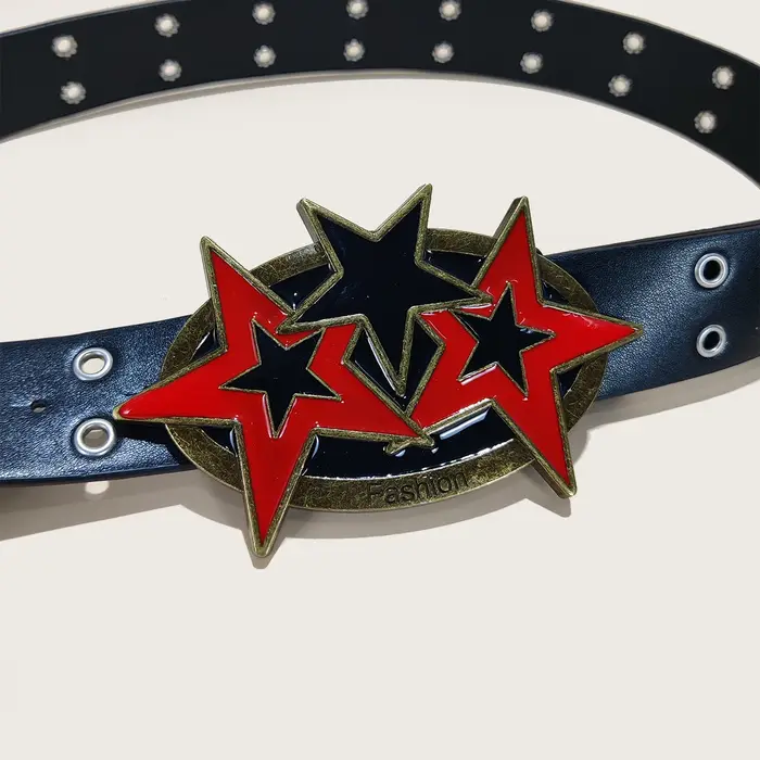 Ceinture pour hommes rétro fait vieille alliage gothique boucle