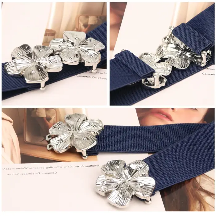 Ceinture élastique à la taille pour femme